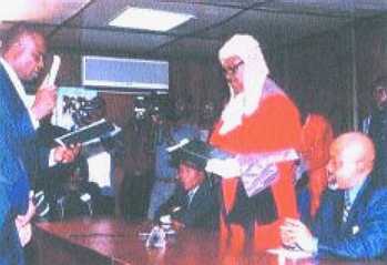 Anambra State Deputy Gov Ugochukwu Nwankwo and Justice CJ Okoli