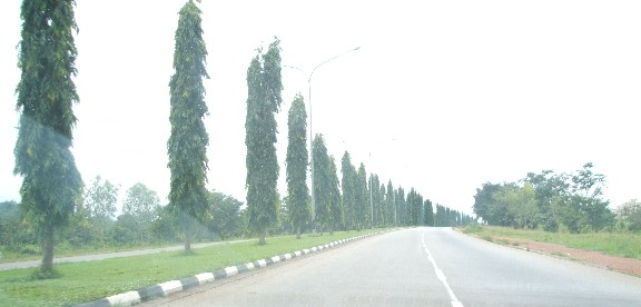 The road leading to Abuja Airport