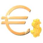 BNW Euro and Dollar Symbols