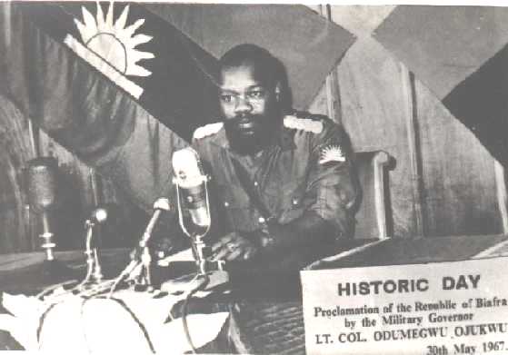 Col. Chukwuemeka Odumegwu-Ojukwu at Biafra Declaration