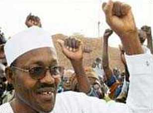 Buhari Protesting Obasanjo