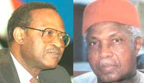 Emeka Anyaoku and Alex Ekwueme