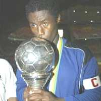 BNW Enyimba Captain Obinna Nwaneri and Championship Cup