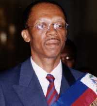 Haitian Pres Jean-Bertrand Aristide