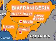 Map of BiafraNigeria