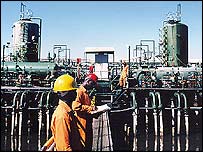 Shell flow station in Nigeria