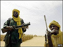Members of the rebel Justice and Equality Movement in Darfur, Sudan