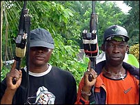 Armed militia in the Delta