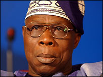 Nigeria's President Olusegun Obasanjo