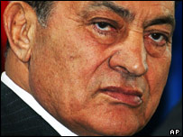 Egyptian President Hosni Mubarak