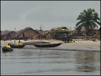 Fishing boats in Bakassi