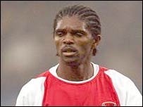 Nigerian international striker Kanu
