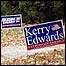 Lawn signs for Bush and Kerry