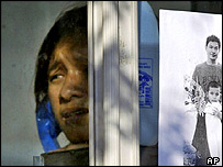 Thai woman breaks down over the telephone